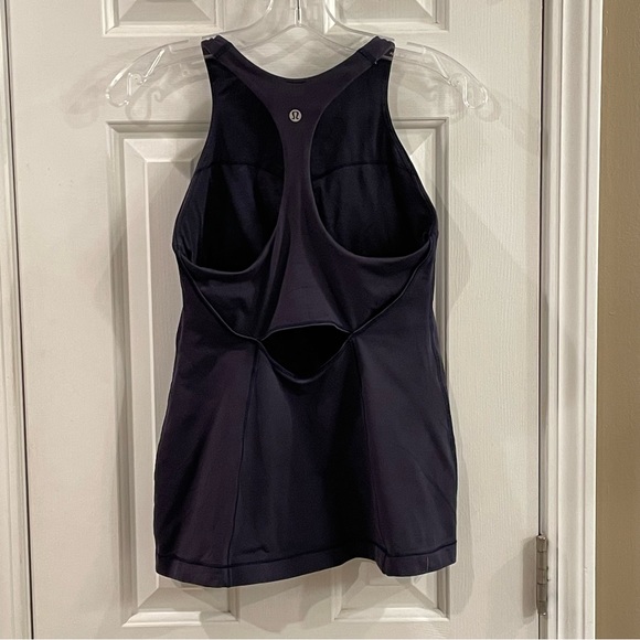 Lululemon Longline Racerback Tank Navy Blue - 6 - Picture 3 of 6